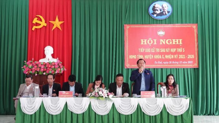 Hội nghị tiếp xúc cử tri sau kỳ họp lần thứ 5 HĐND tỉnh, huyện khóa X, nhiệm kỳ 2021 – 2026